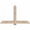 Ekena Millwork Eugene Smooth Timber Gable Bracket, Douglas Fir, 60"W x 38"H x 5 1/2"D x 5 1/2"F, 15/12 Pitch GBW060X38X0606EUG00SDF - alternate 1